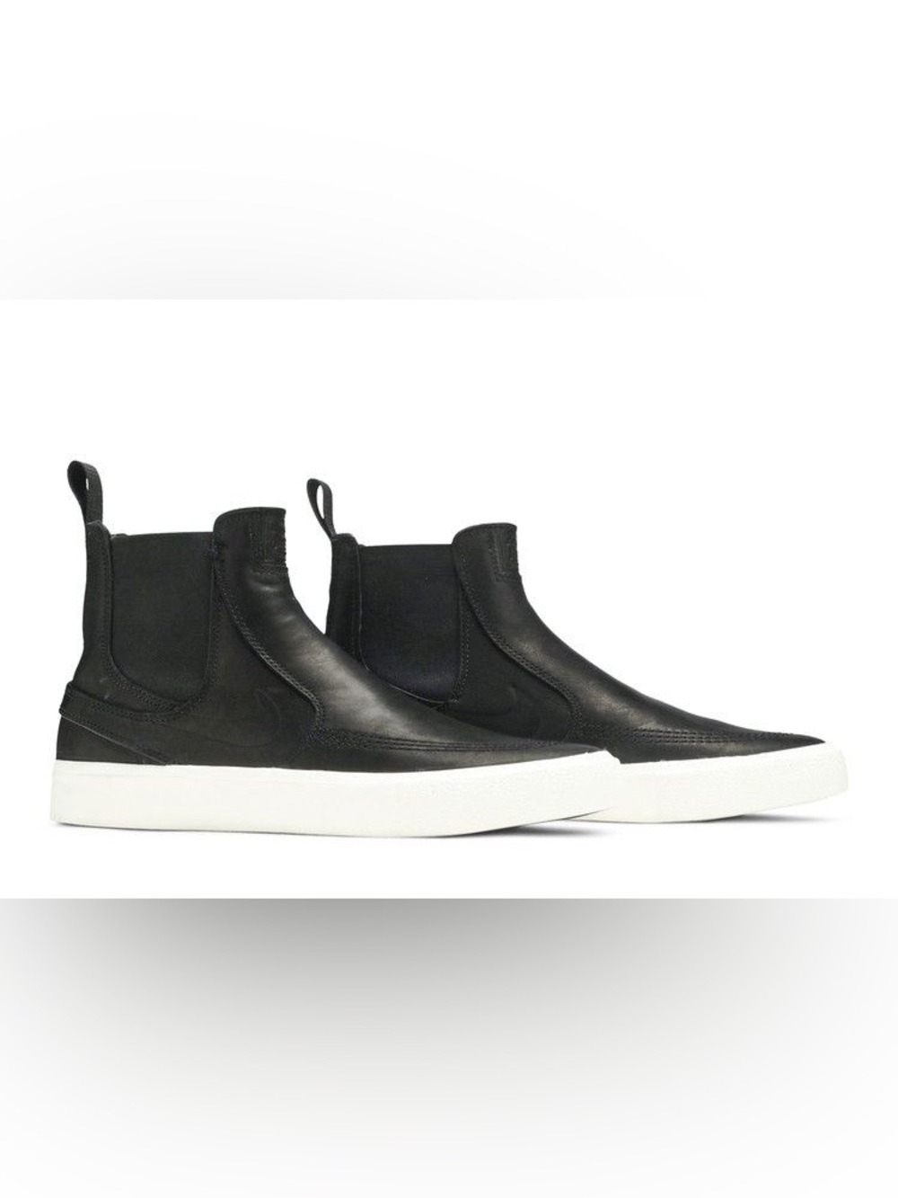 Nike SB Zoom Stefan Janoski Slip Mid RM Chelsea Boot Men 10 Black Leather